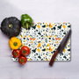 Hermia Tabla de Cortar de Vidrio Templado Multicolor 25 x 35 cm